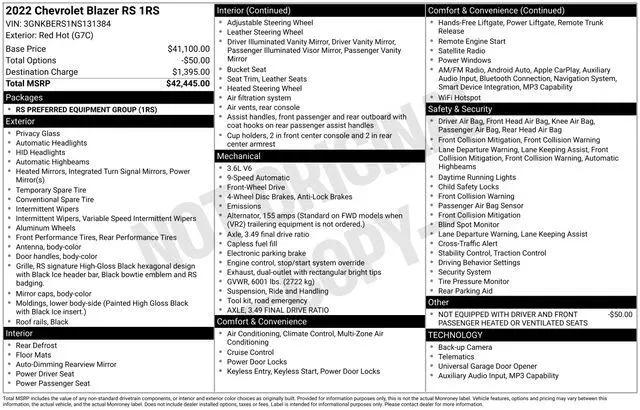 2022 Chevrolet Blazer FWD RS for sale in Tulsa, OK