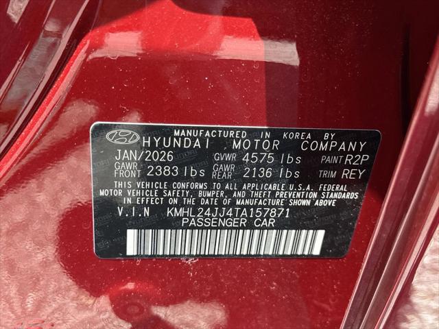 2026 Hyundai Sonata Hybrid Blue