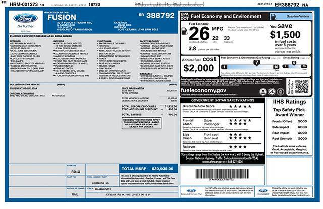 2014 Ford Fusion Titanium