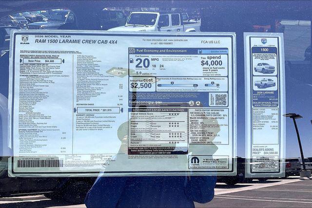 2026 Ram 1500 Laramie Crew Cab 4x4 5'7" Box