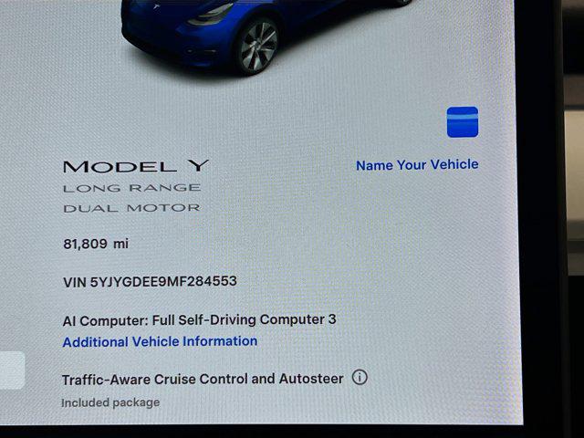 2021 Tesla Model Y Long Range Dual Motor All-Wheel Drive