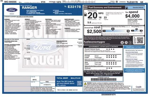 2026 Ford Ranger LARIAT