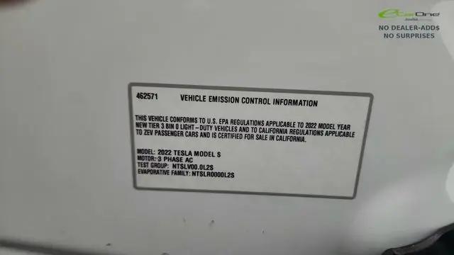 2022 Tesla Model S Dual Motor All-Wheel Drive