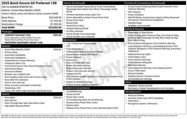 2025 Buick Encore GX Preferred FWD