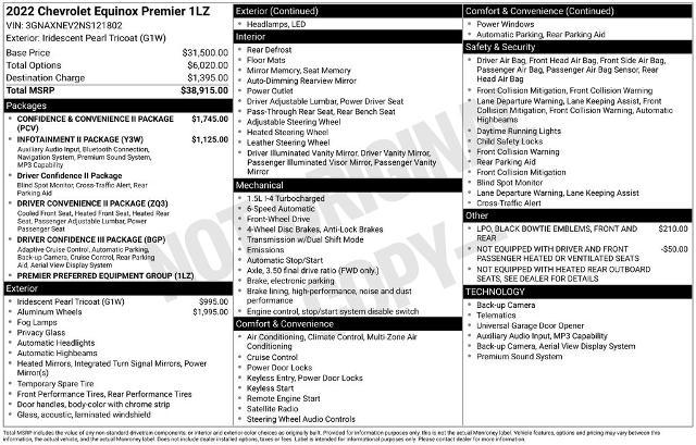 2022 Chevrolet Equinox FWD Premier