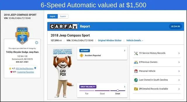 2018 Jeep Compass Sport FWD