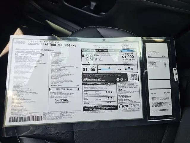 2026 Jeep Compass Latitude Altitude
