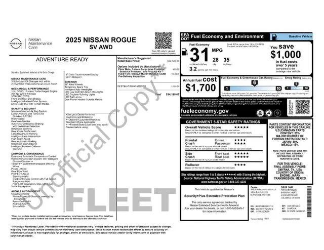 2025 Nissan Rogue SV Intelligent AWD