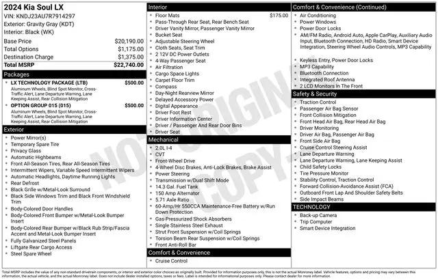 2024 Kia Soul LX