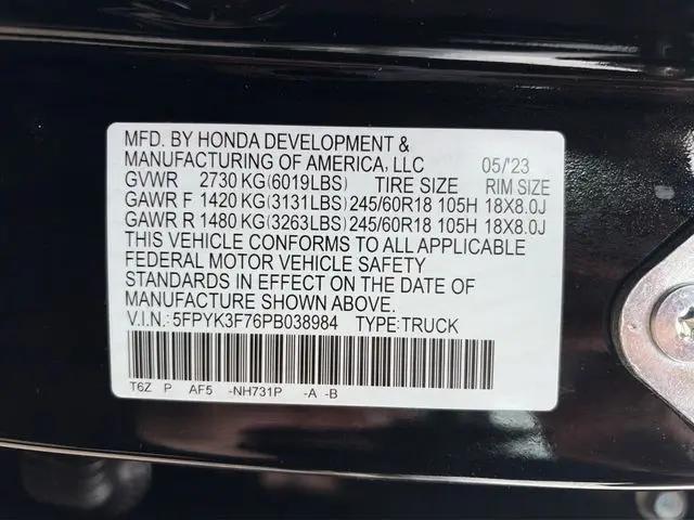 2023 Honda Ridgeline RTL-E