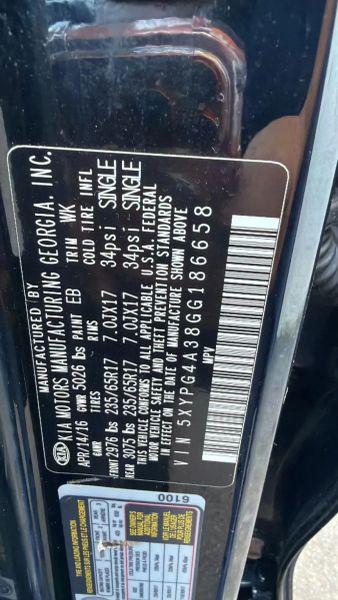 2016 Kia Sorento 2.4L L