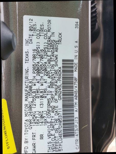 2013 Toyota Tacoma Base V6