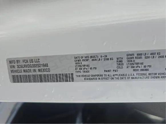 2025 Ram ProMaster 2500 Cargo Van Tradesman High Roof 159" WB w/Pass Seat