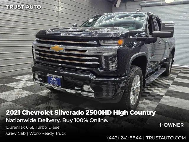2021 Chevrolet Silverado 2500HD 4WD Crew Cab Standard Bed High Country for sale in Sykesville, MD