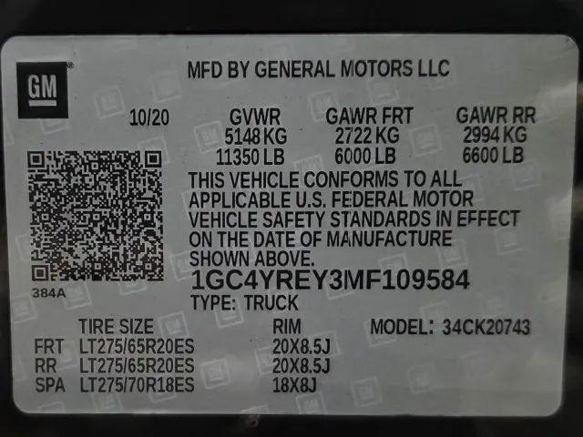 2021 Chevrolet Silverado 2500HD 4WD Crew Cab Standard Bed High Country