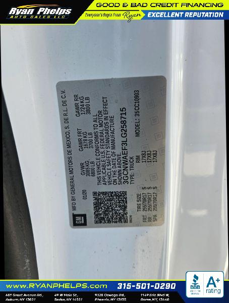 2020 Chevrolet Silverado 1500 2WD Regular Cab Long Bed WT