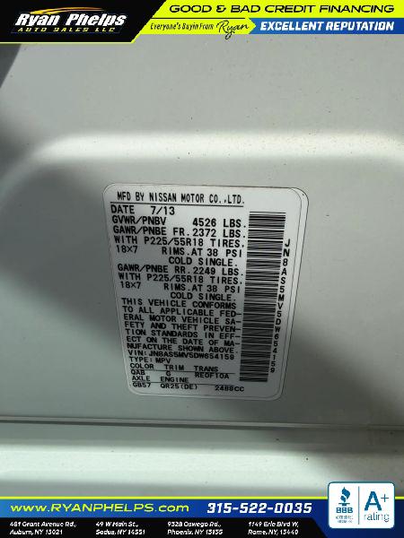 2013 Nissan Rogue SV w/SL Pkg
