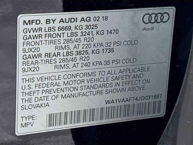2018 Audi Q7 3.0T Premium