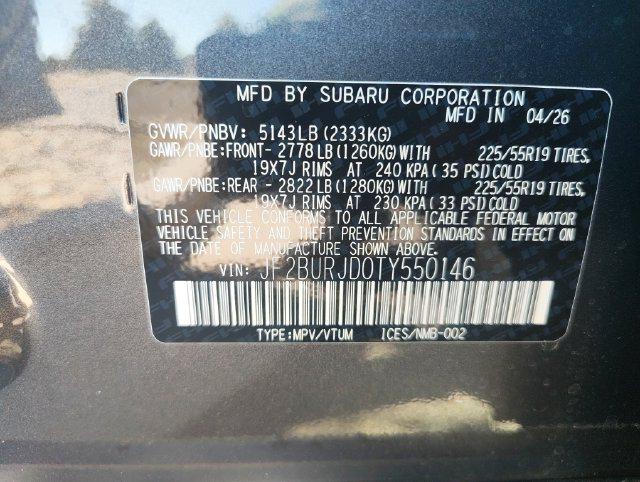 2026 Subaru Outback Touring XT
