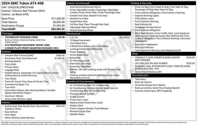 2024 GMC Yukon 4WD AT4