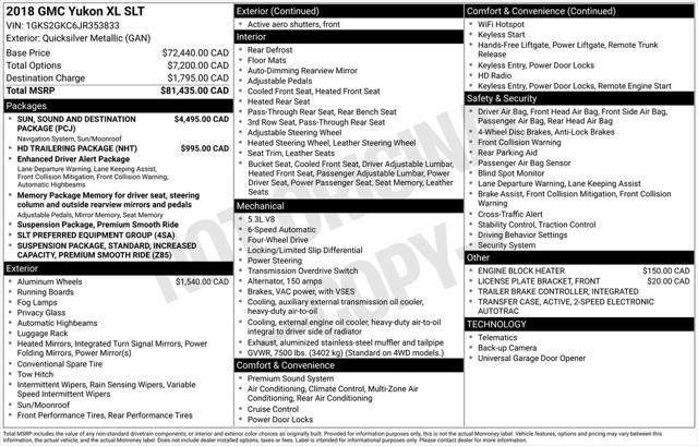 2018 GMC Yukon XL SLT
