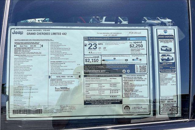 2026 Jeep Grand Cherokee Limited 4x2