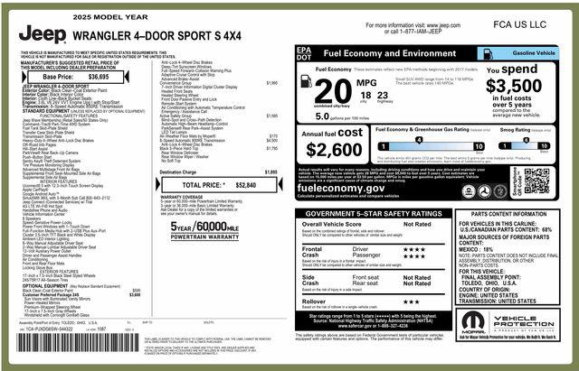 2025 Jeep Wrangler 4-Door Summit 4x4 for sale in Charlotte, NC