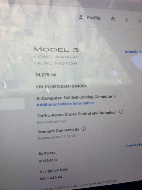2021 Tesla Model 3 Long Range