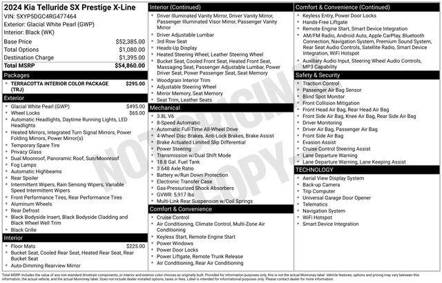 2024 Kia Telluride SX Prestige X-Line