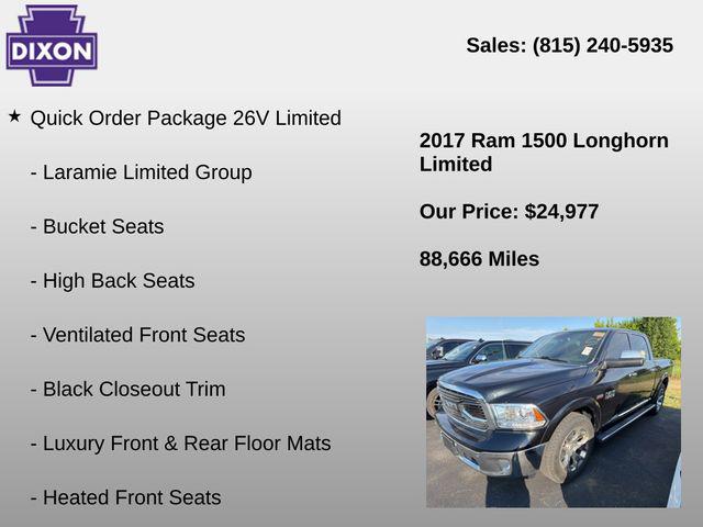 2017 Ram 1500 Limited Crew Cab 4x4 5'7" Box