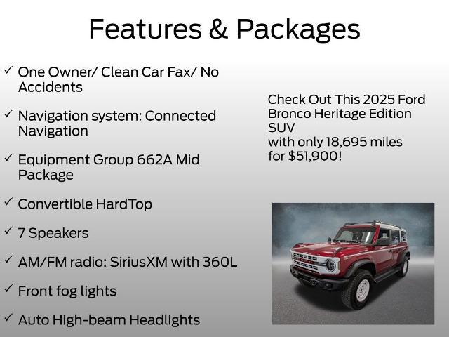 2025 Ford Bronco Heritage Edition