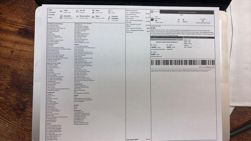 2008 Chevrolet Corvette Base
