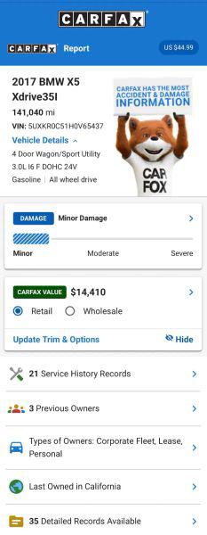 2017 BMW X5 xDrive35i