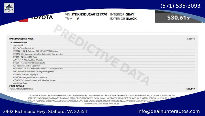 2010 Toyota Prius IV for sale in Stafford, VA