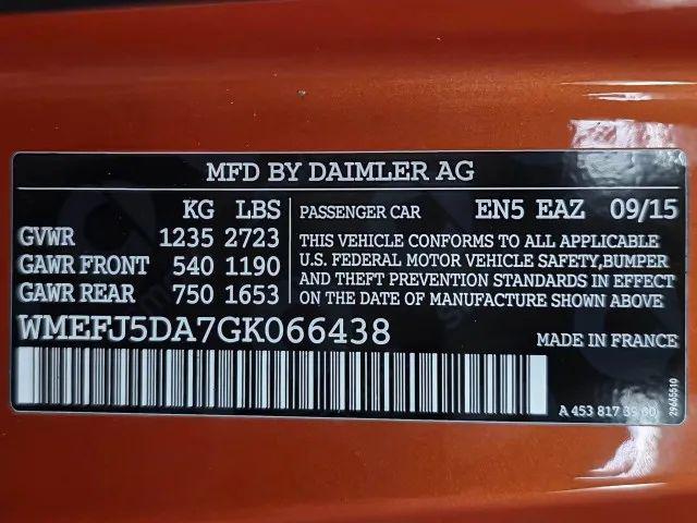 2016 smart fortwo passion