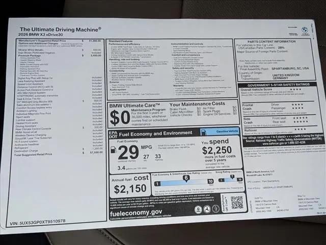 2026 BMW X3 30 xDrive