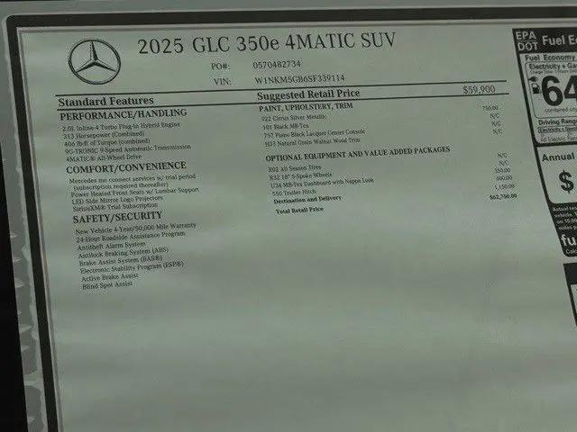 2025 Mercedes-Benz GLC 350e 4MATIC