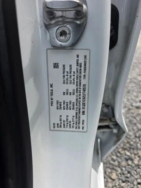 2020 Tesla Model 3 Standard Range Rear-Wheel Drive