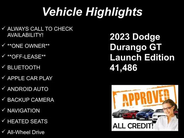 2023 Dodge Durango GT Launch Edition  AWD