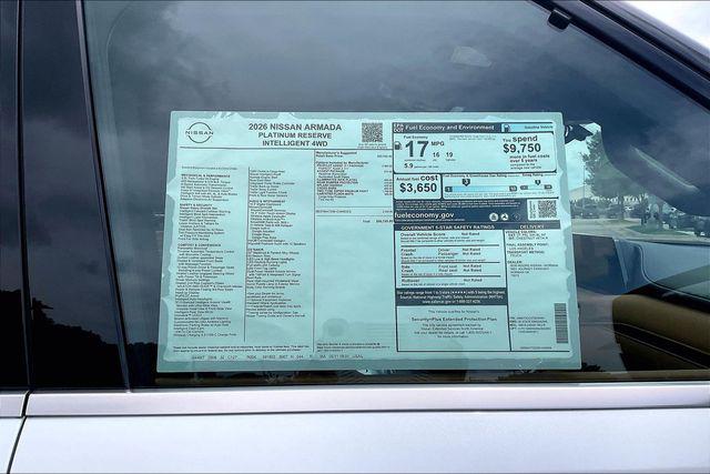 2026 Nissan Armada Platinum Reserve