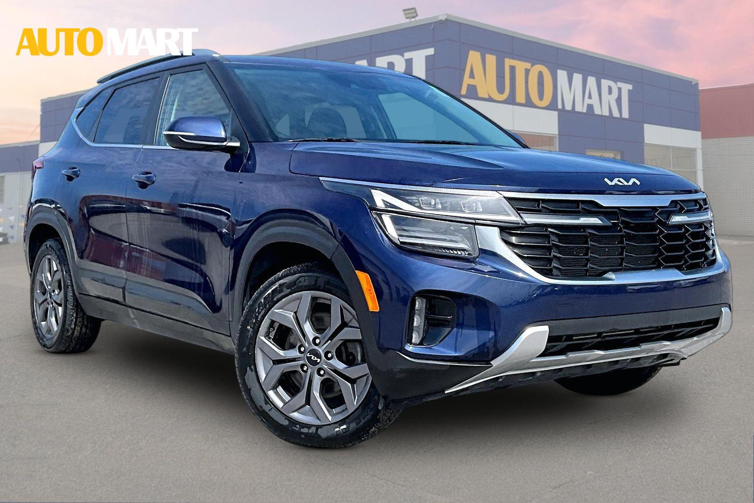 Blue 2024 Kia Seltos EX AWD SUV / Crossover All-Wheel Drive Automatic
