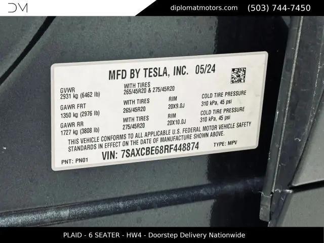 2024 Tesla Model X Plaid Tri Motor All-Wheel Drive
