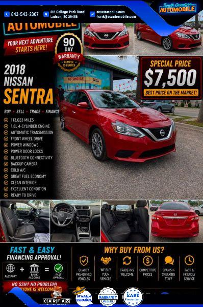 2018 Nissan Sentra SV for sale in Ladson, SC