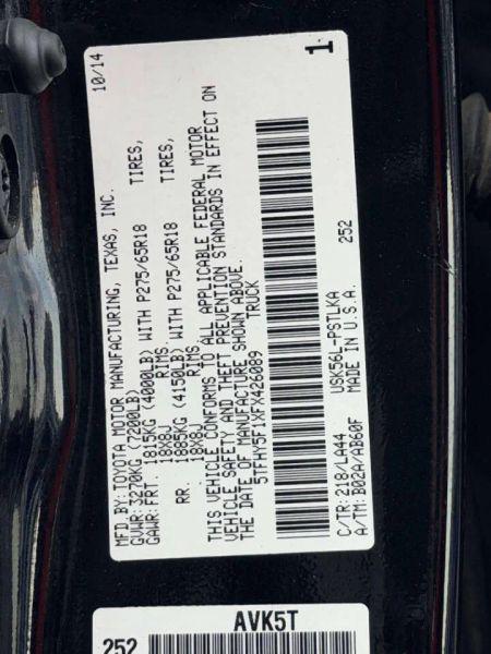 2015 Toyota Tundra Limited 5.7L V8