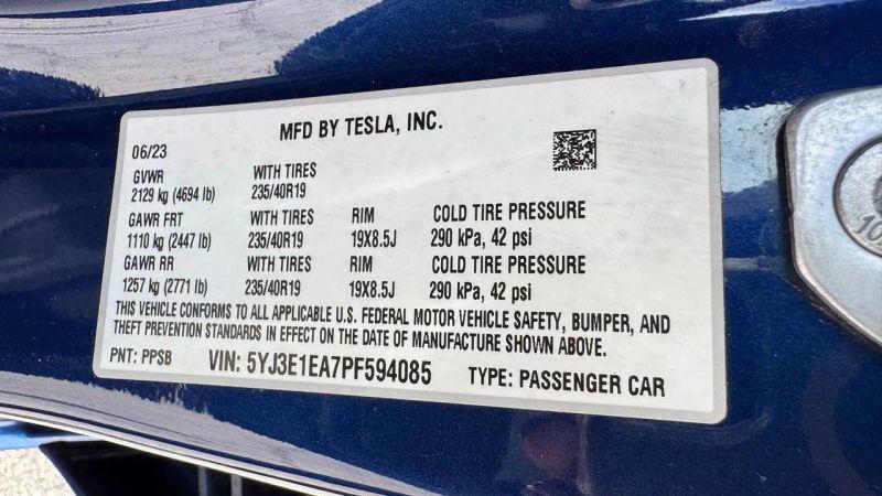 2023 Tesla Model 3 Rear-Wheel Drive