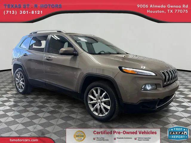 2018 Jeep Cherokee Limited 4x4 for sale in Houston, TX