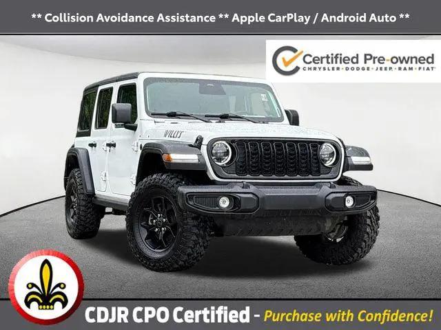 2025 Jeep Wrangler 4-Door Willys 4x4 for sale in Mendon, MA
