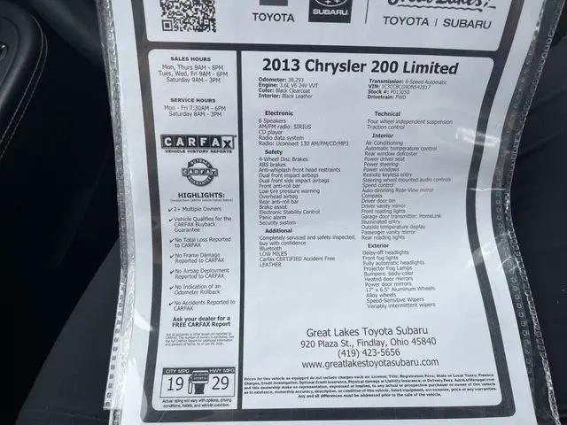 2013 Chrysler 200 Limited