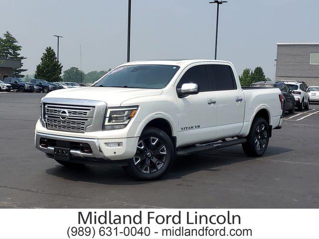 2020 Nissan Titan Crew Cab Platinum Reserve 4x4 for sale in Midland, MI