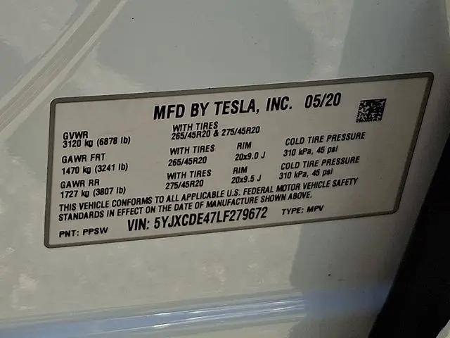 2020 Tesla Model X Performance Dual Motor All-Wheel Drive